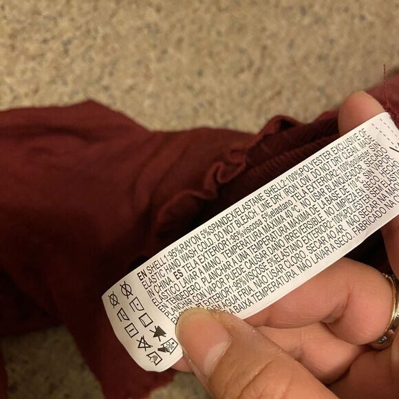 Y2K Cropped Top Square Neck Puff Sleeve Boho Fairy Grunge Vampire Coquette Sz L - Picture 4 of 8